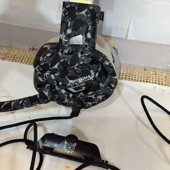 ONIKUMA K5 Black Camouflage Headphones good condition - Picture 2 of 6